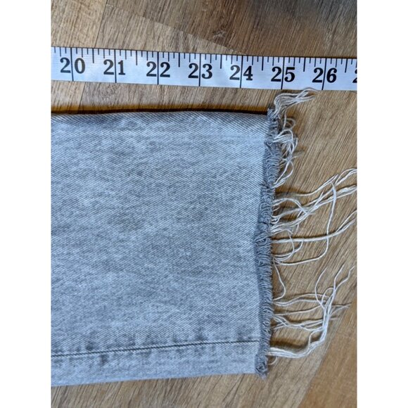 Vintage 90s Levis 501 XX Jeans Stonewashed Gray Distressed Hem 30x32 USA *30x25* - Picture 6 of 11